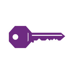 Purple Key Icon