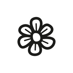 Flower icon graphic design illustration