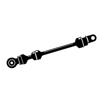 Car tie rod end ball joint for automotive steering system maintenance and vehicle suspension repair service.