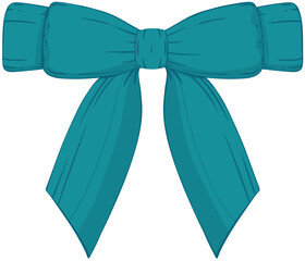 green ribbon bow