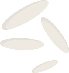 White rice grain illustration.