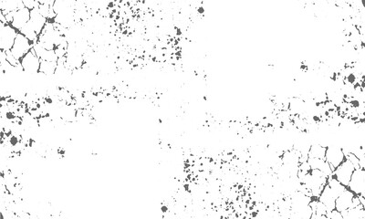Obraz premium Cracked concrete surface texture scratch grunge background, Urban grunge cracked concrete texture black white vector