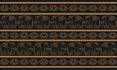 Abstractethnic geometric pattern design for background or wallpaper,Ikat geometric folklore ornament. Tribal ethnic vector texture. Seamless striped pattern in Aztec style. Figure tribal embroidery