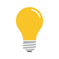 Yellow Light Bulb Illustration