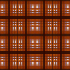 Endless geometric pattern background in brown color for design, printing.