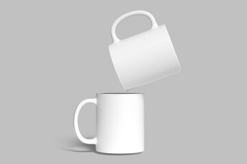Mug Mockup 3d Design Blank