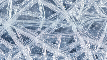 Obraz premium Intricate ice crystal formation patterns