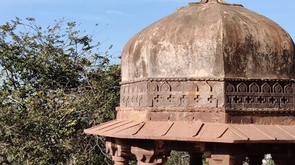 Sawai Madhopur, Rajasthan, India 27 December 2025: Footage of ancient architecture at Ranthambore Fort shot during daylight
