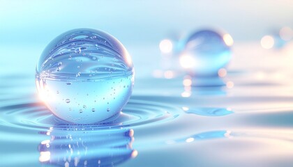 Micelle structure visualization in liquid environment showing molecular self assembly and nanotechnology concept for scientific research.