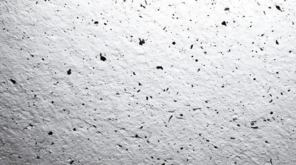 Silver metallic textured paper with dark inclusions