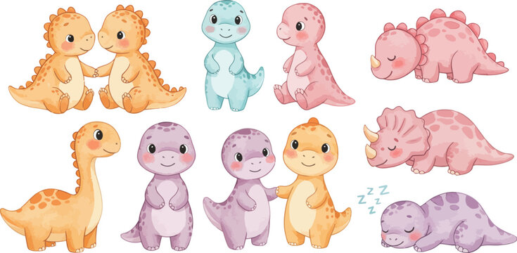 Whimsical woodland creatures and tea party accessories illustration