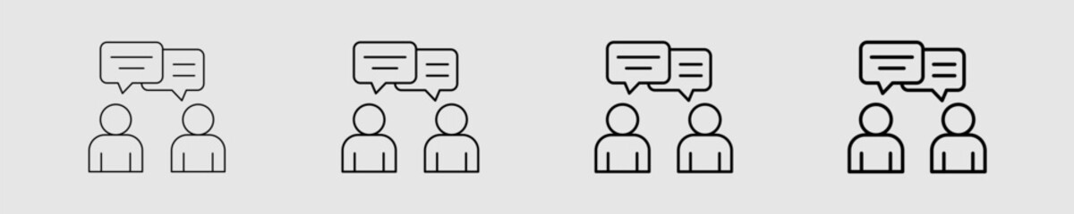 Communication Different Style Icon