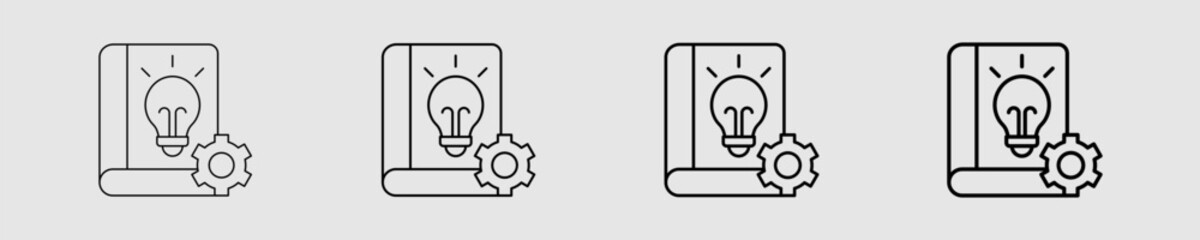 Knowledge Base Different Style Icon