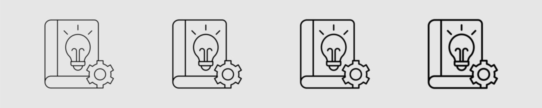 Knowledge Base Different Style Icon