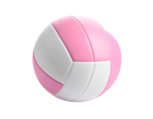 volleyball is sitting, the ball is white and pink the image has a mood of calmness an pg 