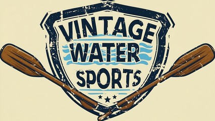 Vintage Water Sports Emblem