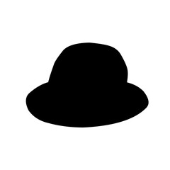silhouette of men's hats