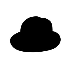 silhouette of men's hats