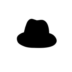 silhouette of men's hats