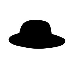 silhouette of men's hats