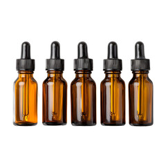 Close-up View of Essential Oil Dropping from Pipette into Amber Glass Bottle, Highlighting Concept of Aromatherapy and Natural Wellness.
