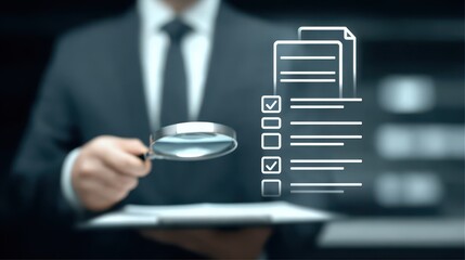 complex bureaucratic scene where paperwork and certificate flow under monitoring and review as administration seeks approval after careful inspection inside a modern institutional environment