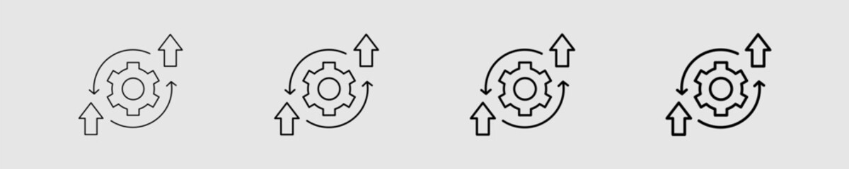 Gear-Process Different Style Icon
