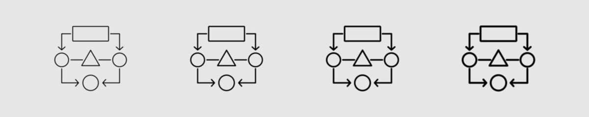 Flowchart Different Style Icon