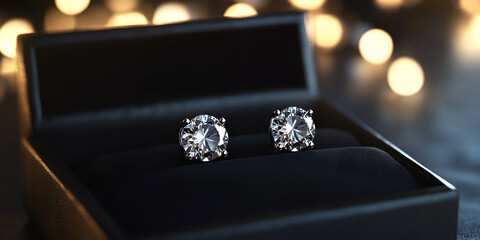 Luxury Fashion Earrings in Box with Highly Detailed Display
