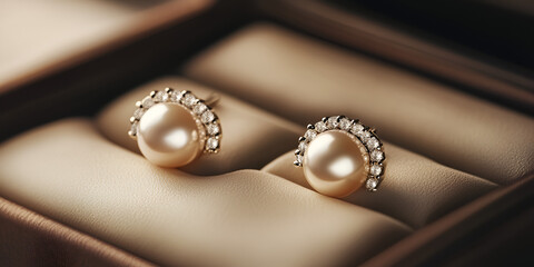 Luxury Fashion Earrings in Box with Highly Detailed Display