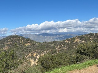 Mountains with clouds