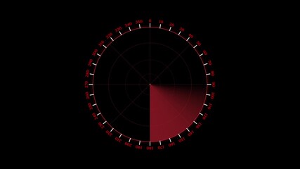 Radar scanning loop. Radar screen animation. Looped animation of technology radar device with turquoise scan for data communication system - Powered by Adobe
