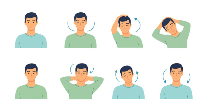 Neck stretches exercise guide for healthy posture