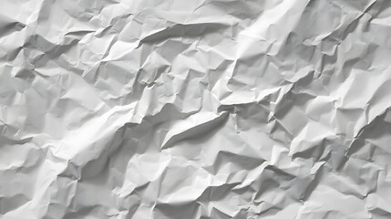 White Crumpled Paper Texture Background graphic design