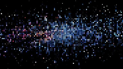 Colorful LED pixel display with digital light flow