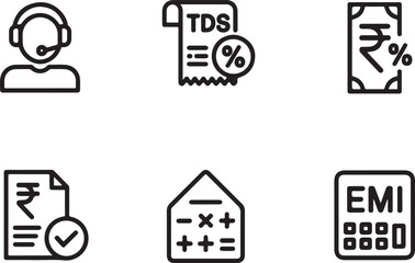 Business icon Pack in Line Style Business cooperation icons set. Outline set of business cooperation vector icons for web design isolated on white background.
