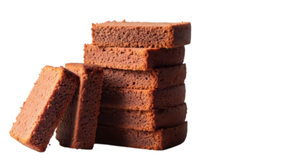 Stack of red bricks on black background