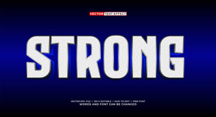 Strong 3D Editable Text Effect