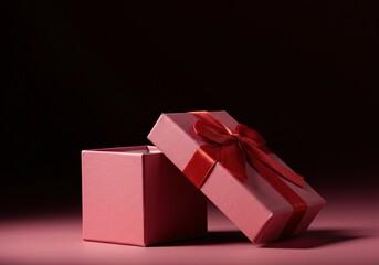 A charming, elegantly presented gift box, ready to hold a special surprise for any festive occasion or celebration. Perfect for holidays ,special ,design ,surprise