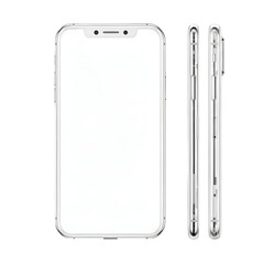 Clear Phone Case Front and Side Views.