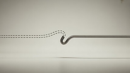 Broken Line Reconnecting Concept Illustration