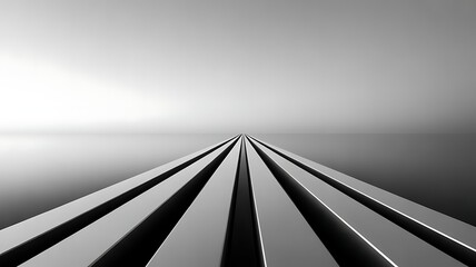 Abstract Parallel Lines Converging Concept