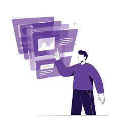 Digital File Management and Data Organization Concept