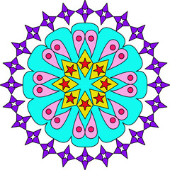  Radiant Symmetry Mandala