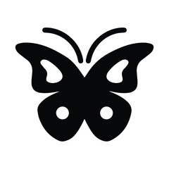 Butterfly icon, wings, character, cartoon