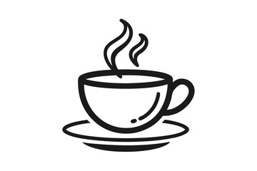 Obraz premium street tea cup wider shape icon