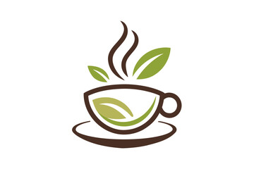 wellness tea cup minimal icon