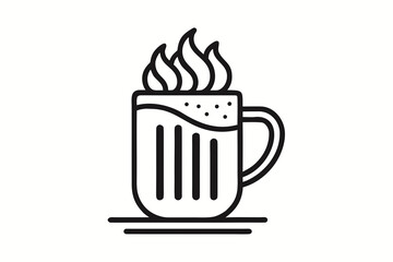 night cocoa mug icon