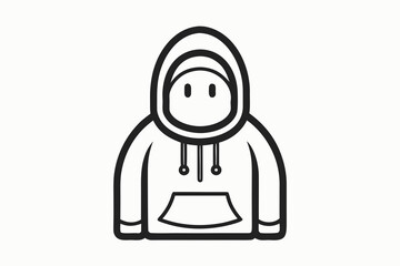 zipless hoodie smooth contour icon