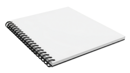 Blank Spiral Bound Notebook.